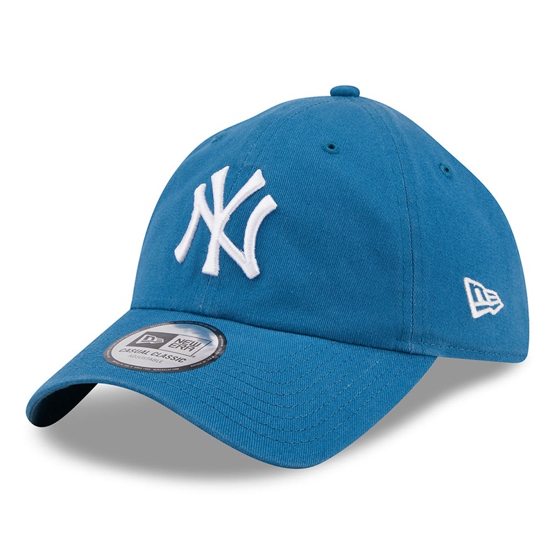 New Era 9TWENTY New York Yankees Baseball Cap – MLB League Essential Casual Classic – Washed Teal Adjustable