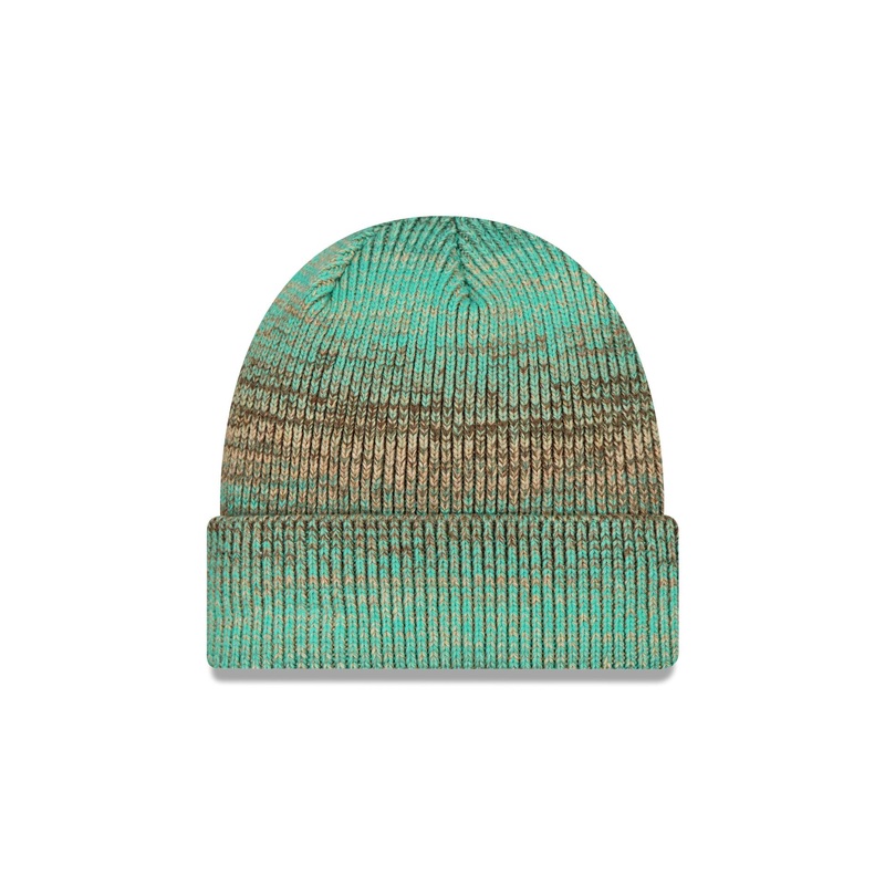 New Era Cap Gradation Green Cuff Knit Hat One Size