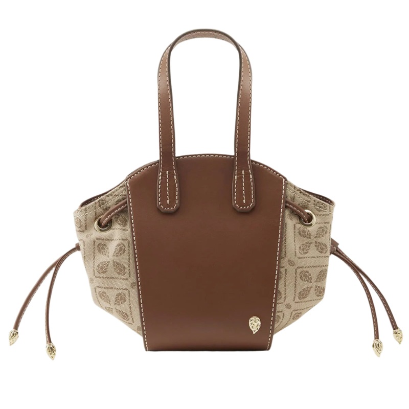 Piaf Tote Mini Jacquard Latte/Cuoio