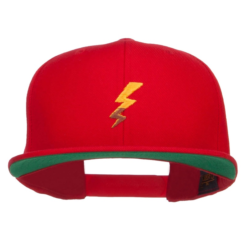 Poke Monster Tail Embroidered Snapback Cap Red One Size