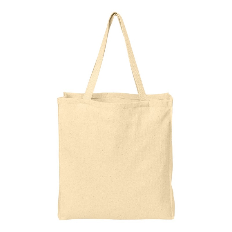 Port Authority B110 Ideal Twill Over-the-Shoulder Grocery Tote Natural