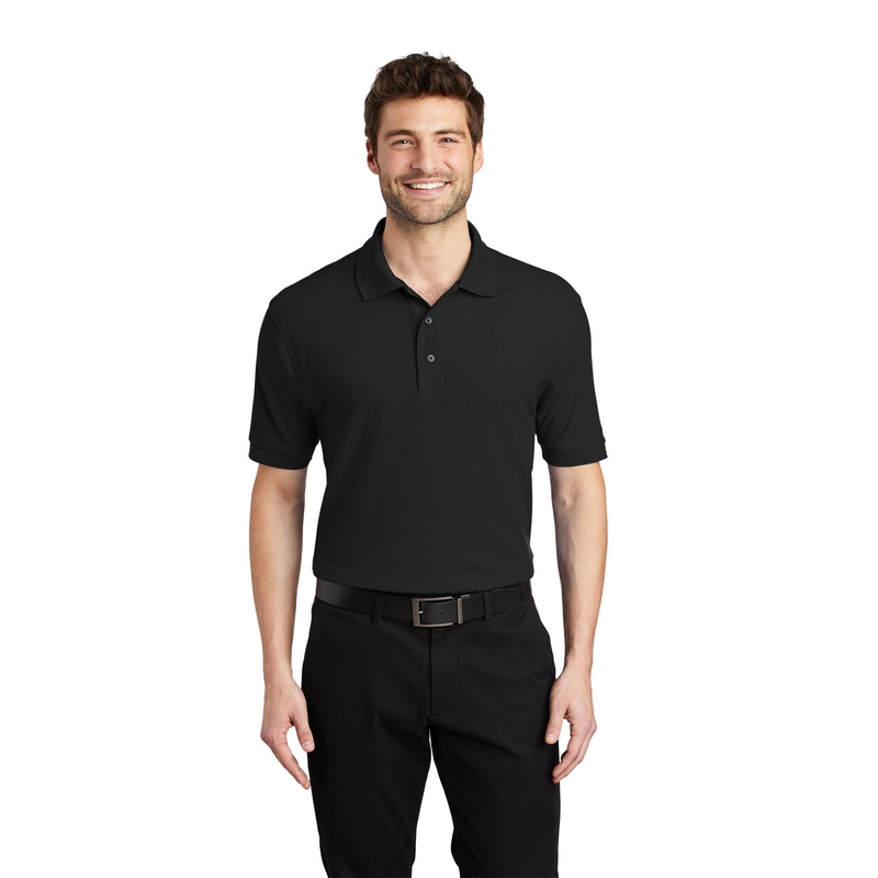 Port Authority K500 Silk Touch Polo – Black Black XS