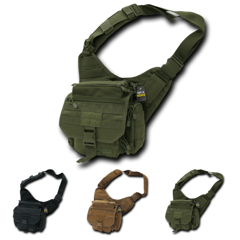 RapDom Tactical Field Bag, Molle Shoulder Messenger Pack – T310 Black