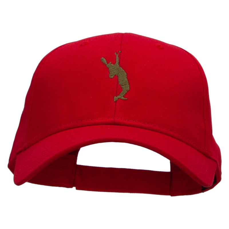 Serve Man with Ball Embroidered Low Profile Cap Red One Size