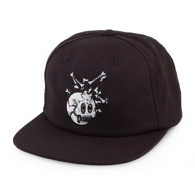 The Hundreds Bones Snapback Cap – Black Adjustable