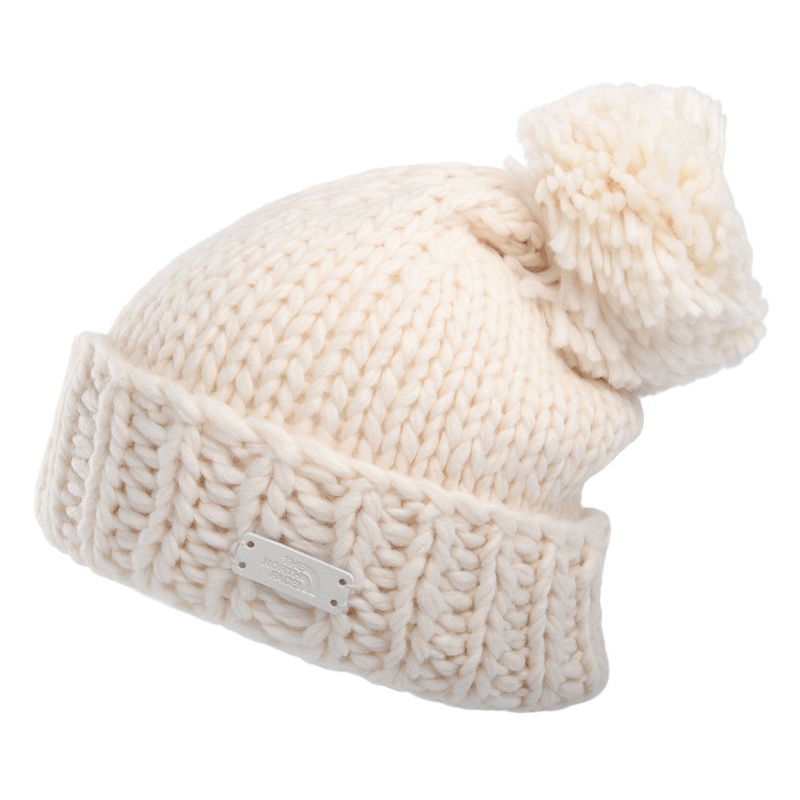 The North Face Hats Womens City Coziest Bobble Hat – White 1-Size