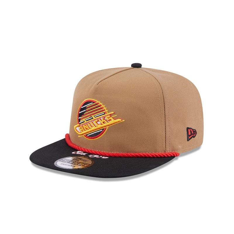 Vancouver Canucks Khaki Rope Golfer Hat One Size