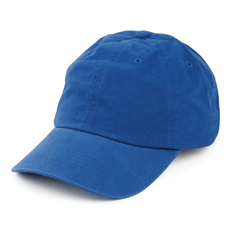 Washed Cotton Baseball Cap – Royal Blue Adjustable