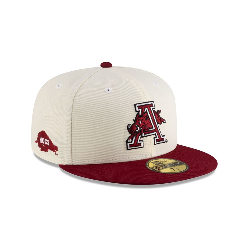 Arkansas Razorbacks College Vault Chrome 59FIFTY Fitted 7