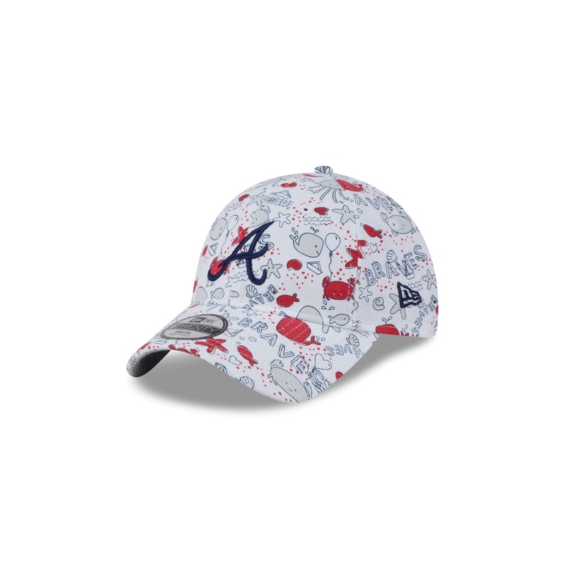 Atlanta Braves Kids Ocean 9TWENTY Adjustable Hat Child
