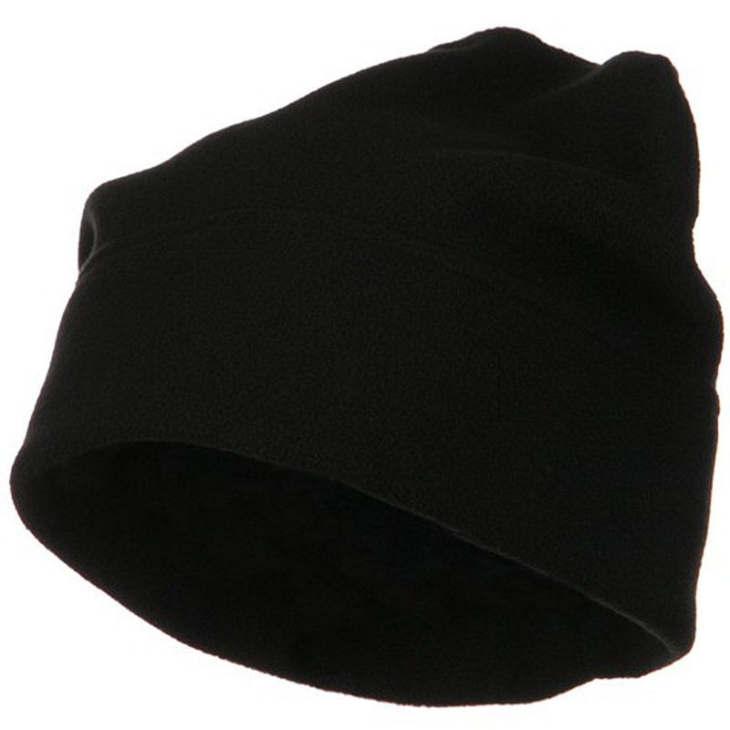 Big Size Fleece Beanie Black XL-3XL