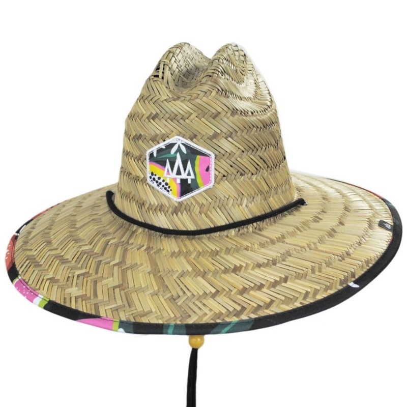 Blend Straw Lifeguard Hat TAN ONE SIZE FITS MOST