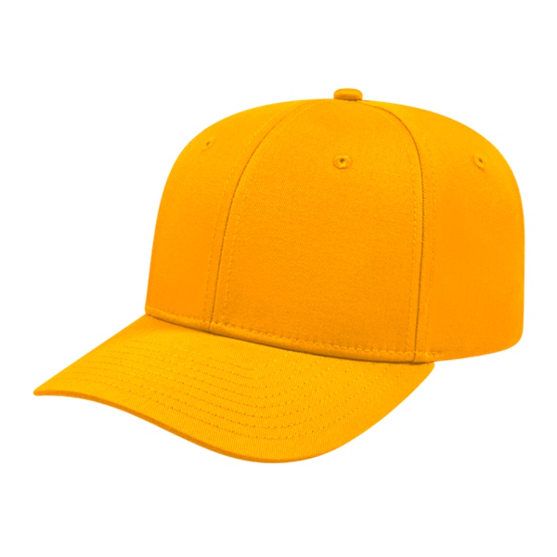 Cap America i8505 – Original Poly/Cotton Snap Back Cap – Blank Athletic Gold Adult