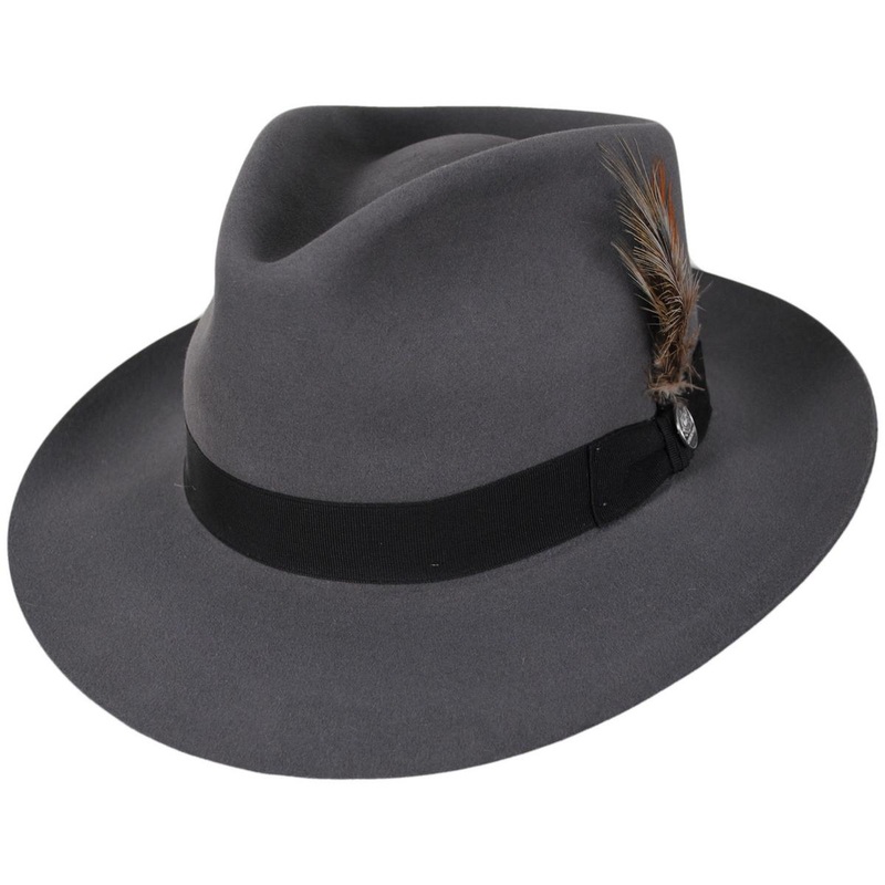 Chatham Fur Felt Fedora Hat CARIBOU 6 7/8