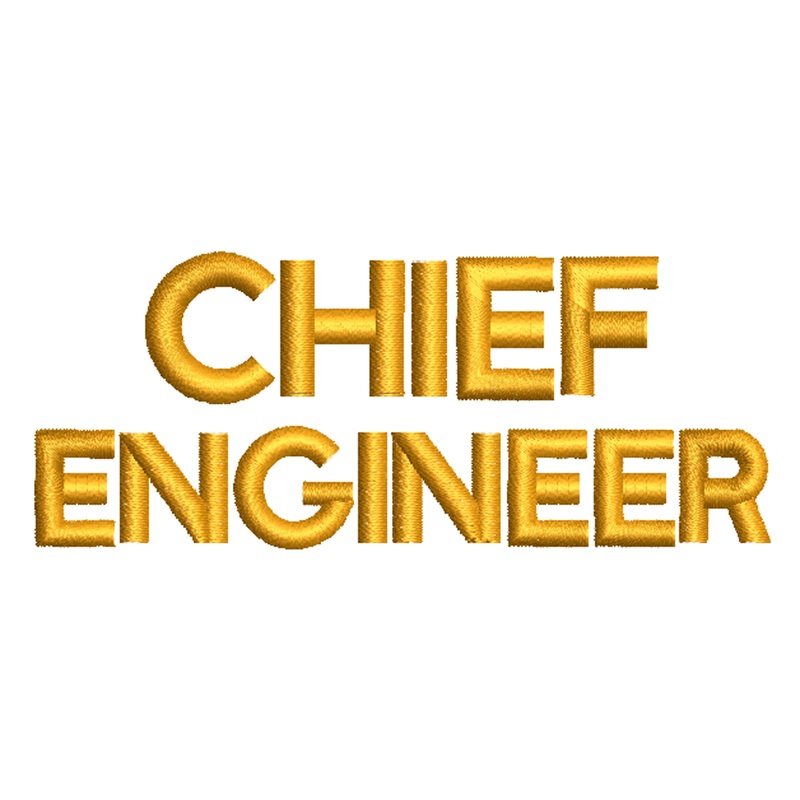 Chief Engineer Letter Default Title One Size