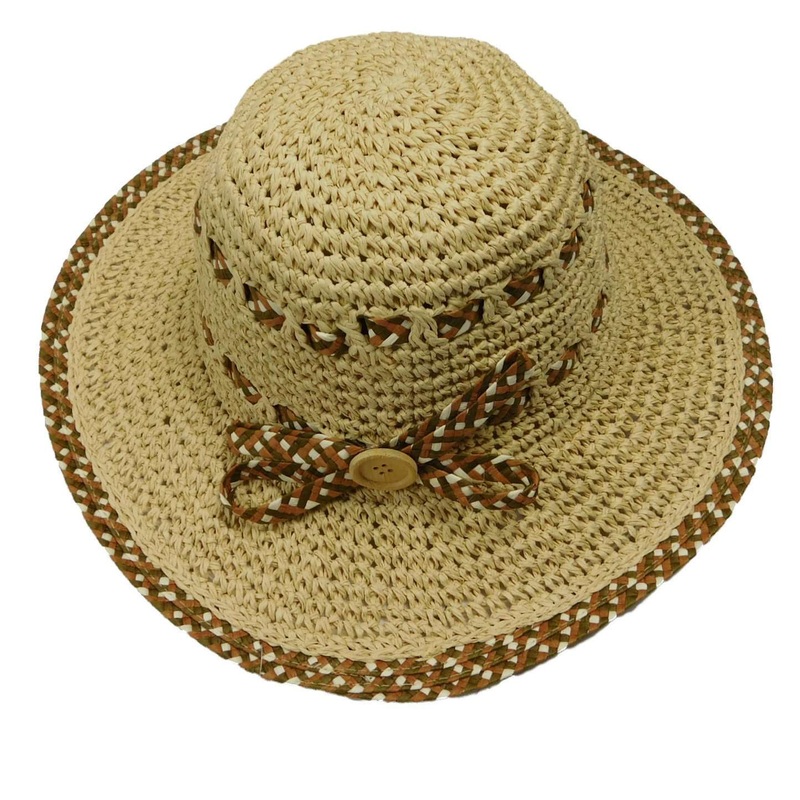 Criss Cross Braid Toyo Sun Hat