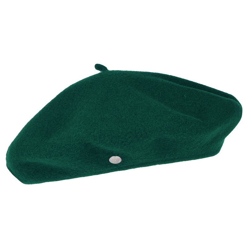 Hritage par Laulhre Hats Authentique Merino Wool Beret – Forest 1-Size