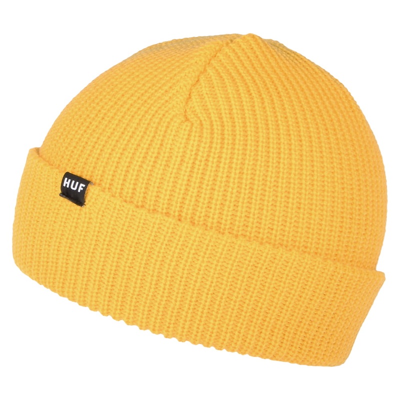 HUF Usual Fisherman Beanie Hat – Canary Yellow 1-Size