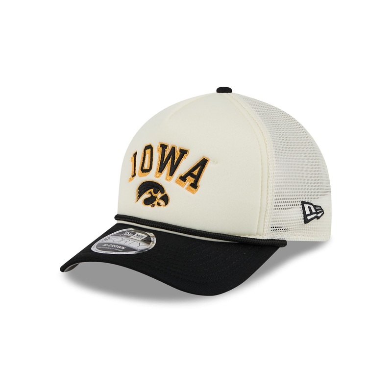Iowa Hawkeyes Chrome Arch 9FORTY M-Crown A-Frame Trucker Hat One Size