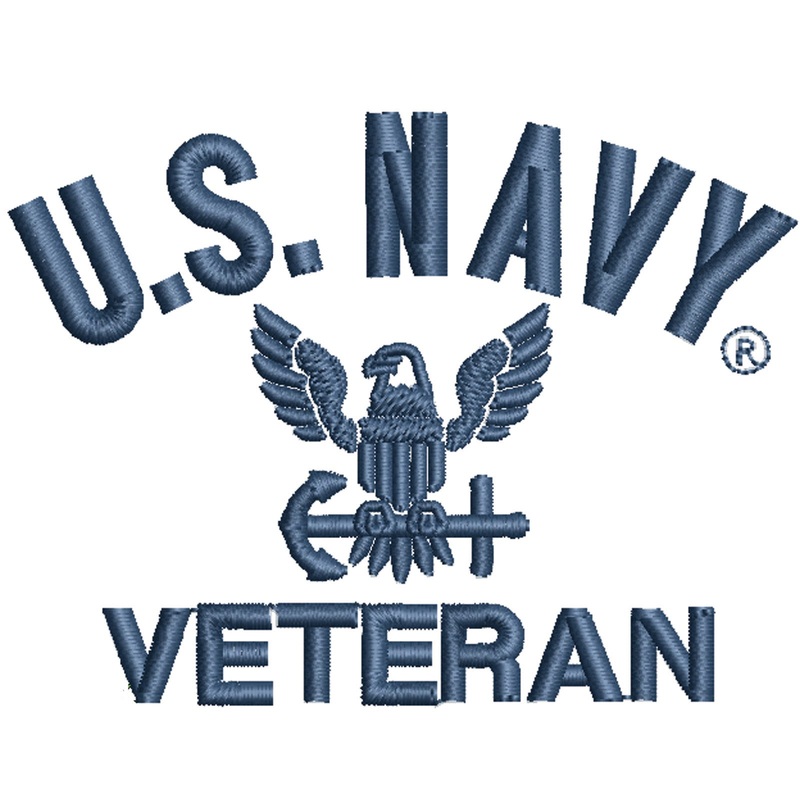 Licensed Eagle Navy Veteran Logo Licensed Eagle Navy Veteran Logo One Size