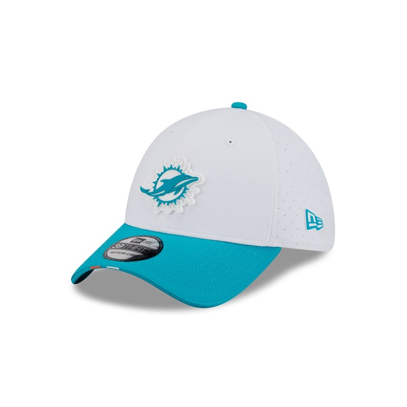 Miami Dolphins 2025 Training 39THIRTY Stretch Fit Hat S/M
