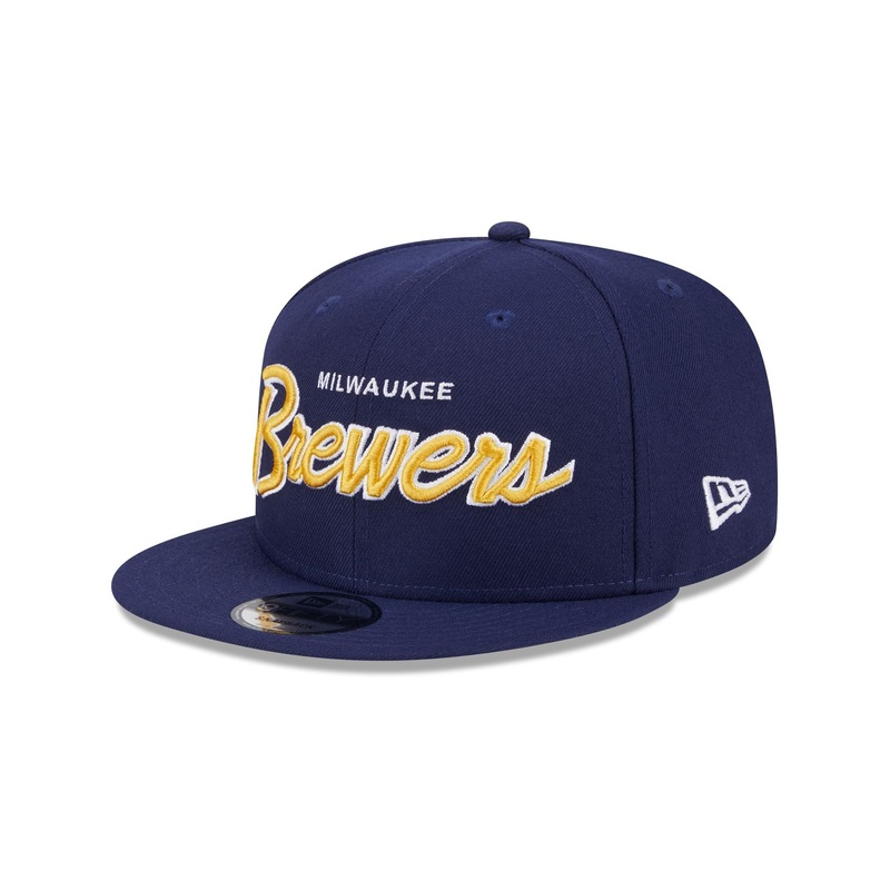 Milwaukee Brewers Wordmark 9FIFTY Snapback Hat One Size
