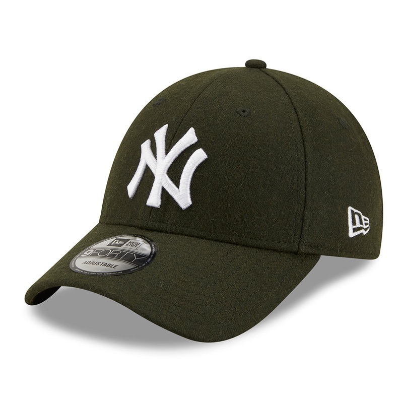 New Era 9FORTY New York Yankees Baseball Cap – MLB Winterized The League – Olive Adjustable