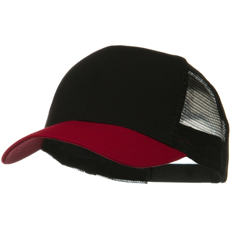 Two Tone Cotton Twill Mesh Prostyle Cap Navy Grey One Size