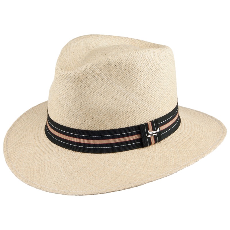 Whiteley Hats Portofina Panama Fedora Hat – Natural M