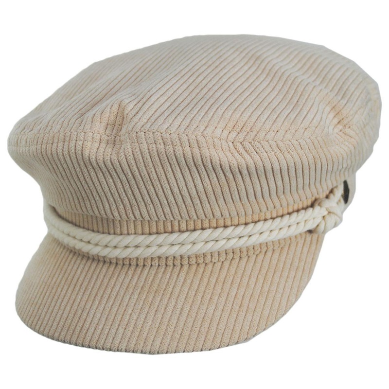 Wide Wale Corduroy Fiddler Cap MACADAMIA CORD XS