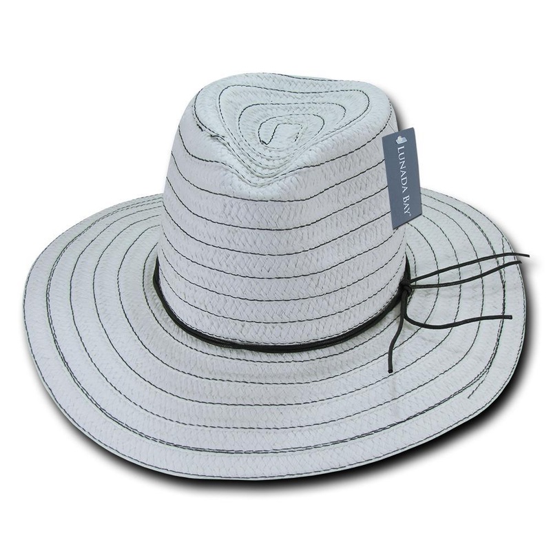 Women’s Paper Braid Straw Hat, Style W – L005 White