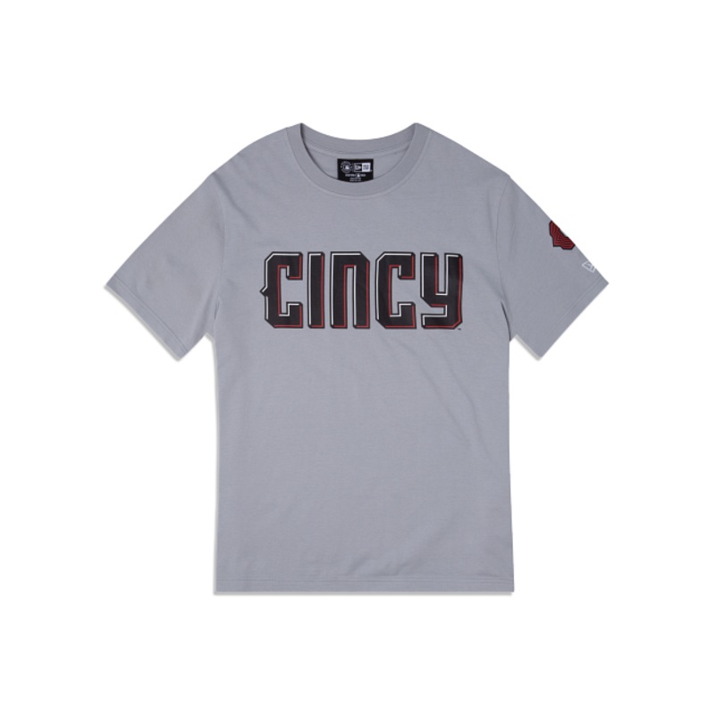 Cincinnati Reds City Connect Gray T-Shirt S