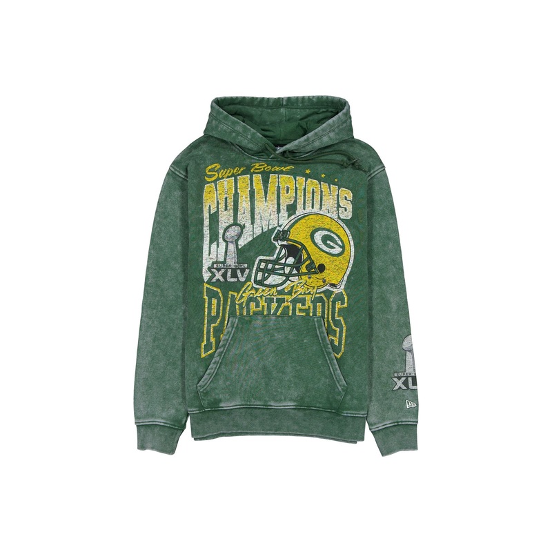 Green Bay Packers Sport Classics Washed Hoodie S