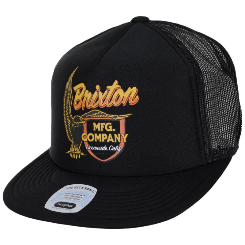Highline HP NetPlus Foam Mesh Snapback Trucker Baseball Cap BLACK ADJUSTABLE