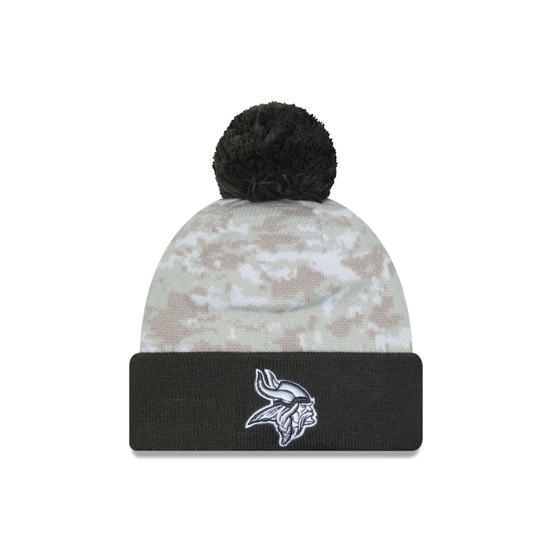Minnesota Vikings 2024 Salute to Service Pom Knit Hat One Size