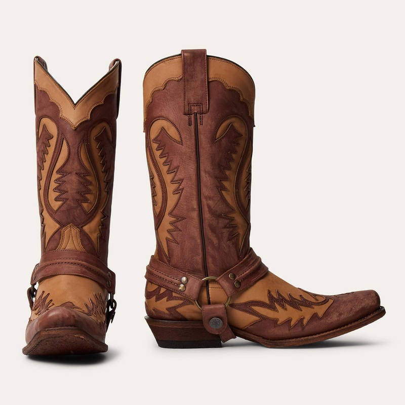 Outlaw Harness Boot Tan 8 D