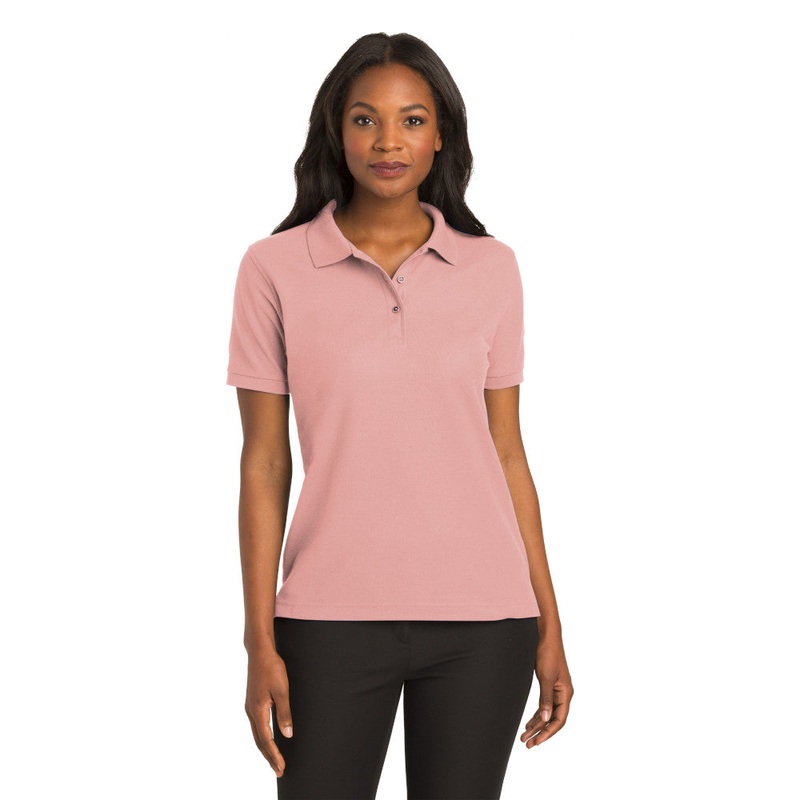 Port Authority L500 Ladies Silk Touch Polo – Light Pink Light Pink XS