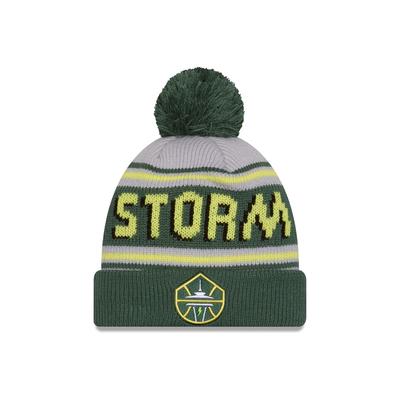 Seattle Storm 2024 Team Pom Knit Hat One Size