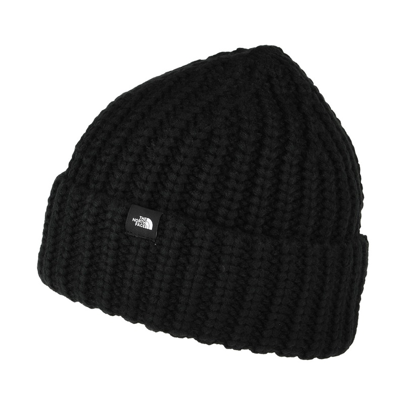 The North Face Hats Chunky Knit Fisherman Beanie Hat – Black 1-Size