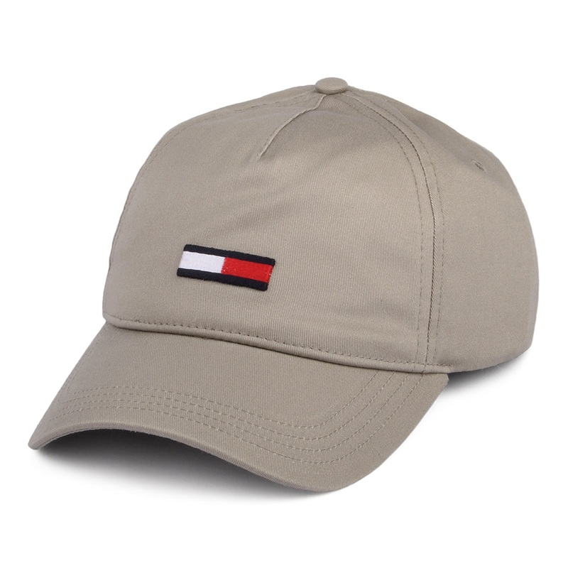 Tommy Hilfiger Hats TJM Flag Baseball Cap – Sand Adjustable