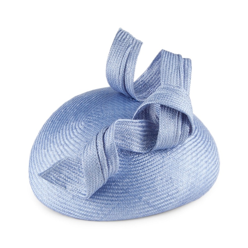 Whiteley Hats Duchess Of Cambridge Straw Pillbox Hat – Blue 1-Size