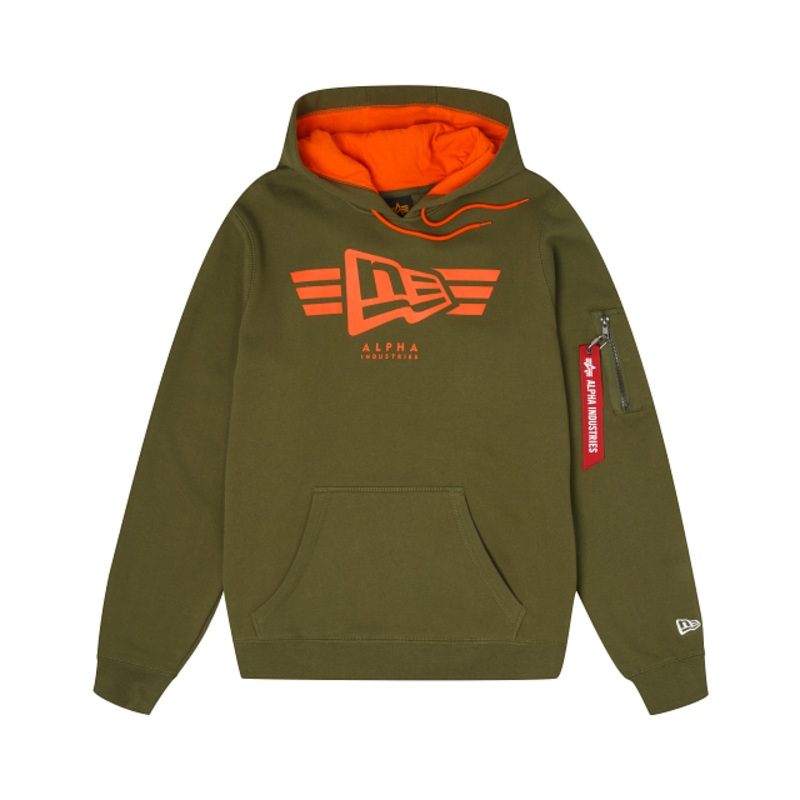 Alpha Industries X New Era Green Hoodie S