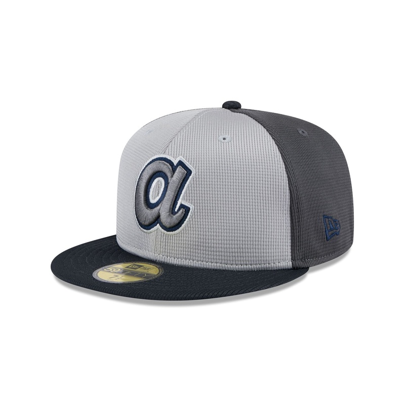 Atlanta Braves 2025 Batting Practice Gray 59FIFTY Fitted Hat 7