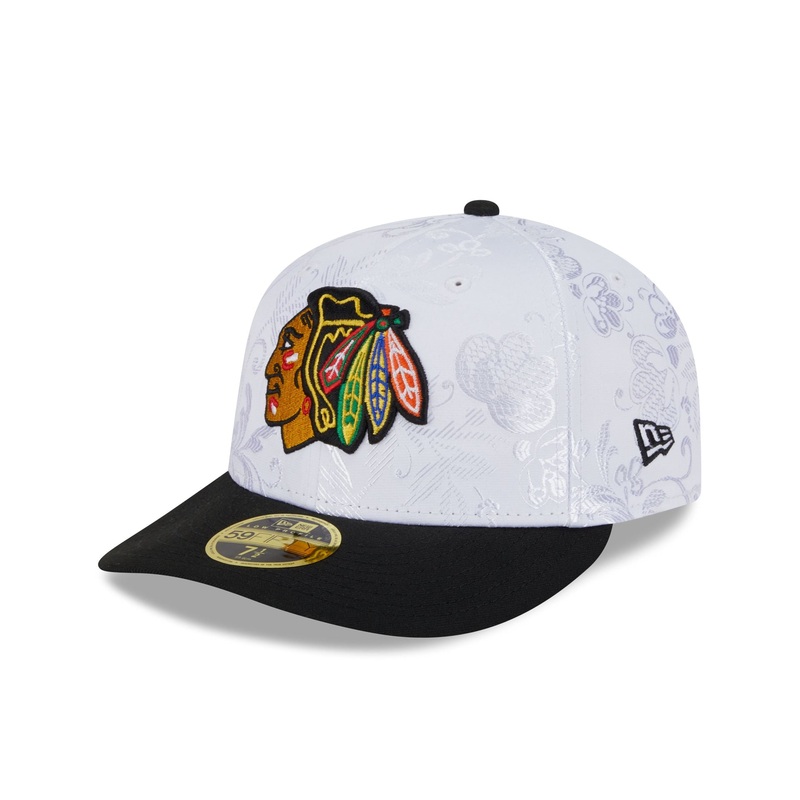 Chicago Blackhawks Floral Shine Low Profile 59FIFTY Fitted Hat 7