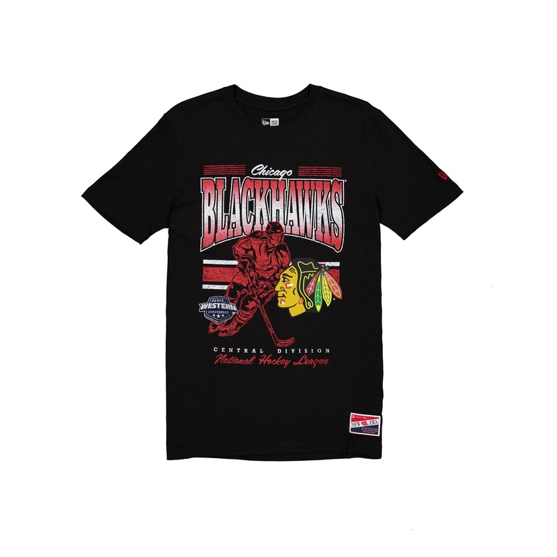 Chicago Blackhawks Throwback Distress T-Shirt S