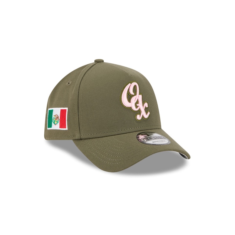 Guerreros de Oaxaca Olive 9FORTY A-Frame Snapback Hat One Size
