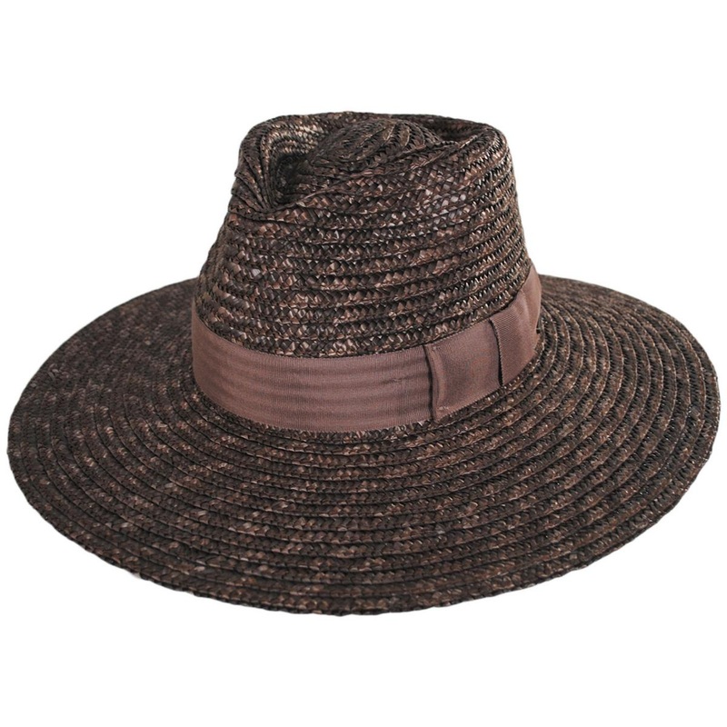 Joanna Wheat Straw Fedora Hat – Desert Palm DESERT PALM XS