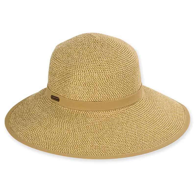Kert Sun Savor Hat with Cotton Trim – Sun ‘N’ Sand Hats Tan / Gold Medium (57 cm)