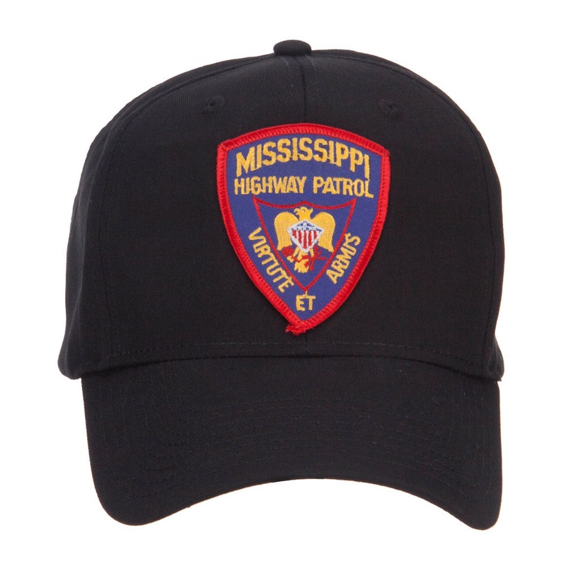 Mississippi State Highway Patrol Patched Cap Black One Size