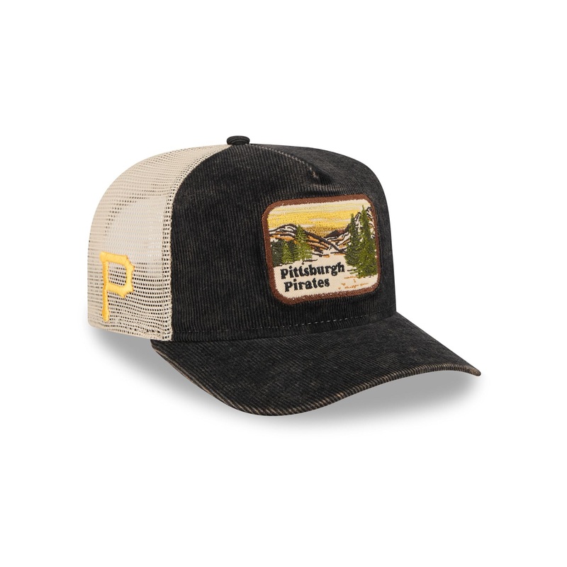 Pittsburgh Pirates Vintage Landscape 9FIFTY A-Frame Trucker Hat One Size